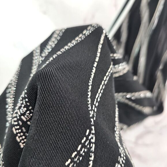 Alex Evenings Jacket Women Large Black Sparkle Shimmer Metallic Tank Set Two - Picture 12 of 16